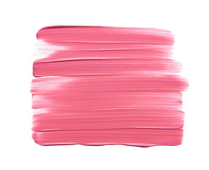 Gently pink strokes and texture of lip gloss