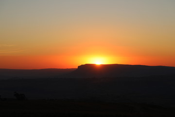 Fototapeta na wymiar Lesotho Sunset