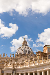 Saint Peter's Dome detail, Vatican City.