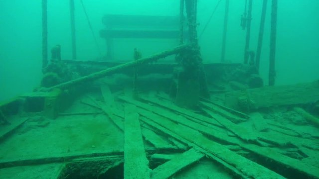 The stern deck of goldrush paddlwheel AJ Goddard