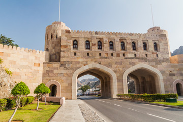 Muscat Gate, gateway to Old Muscat, Oman