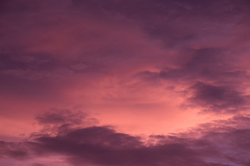 beautiful cloud in the sky in twilight time. It's cloudy day before raining in rainy season.