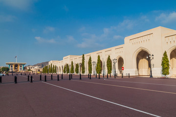 Colonnade archway in Old Muscat, Oman