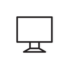 personal computer icon- vector illustration