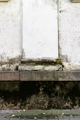 Old plastered street wall