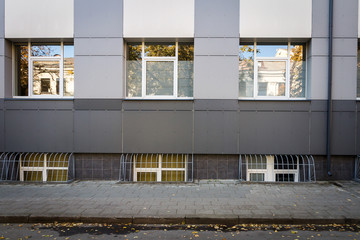 Modern wall with some windows
