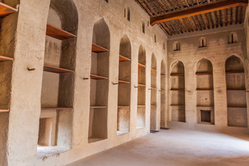 Ancient room in Bahla Fort, Oman