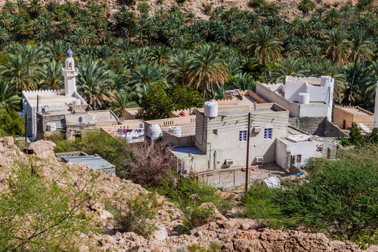 Small village in Wadi Tiwi valley, Oman