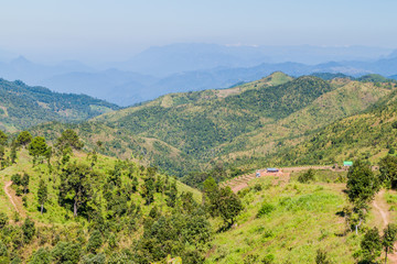 Fototapeta na wymiar Mountains near Kalaw town, Myanmar