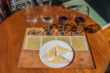 INLE, MYANMAR - NOVEMBER 27, 2016: Wine tasting in Red Mountain Estate Vinery near Inle lake, Myanmar
