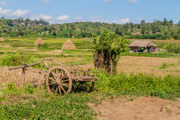 Fototapeta na wymiar Rural scene near Hsipaw, Myanmar