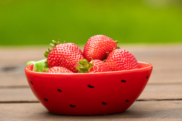 strawberry bowl with fruits