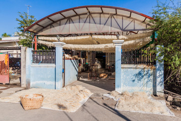 Drying noodles in Mandalay, Myanmar