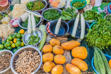  Vegetable market in Mandalay, Myanmar