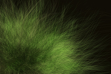 Artistic look abstract of fur, dreamy background. Closeup, 3D rendering & illustration.