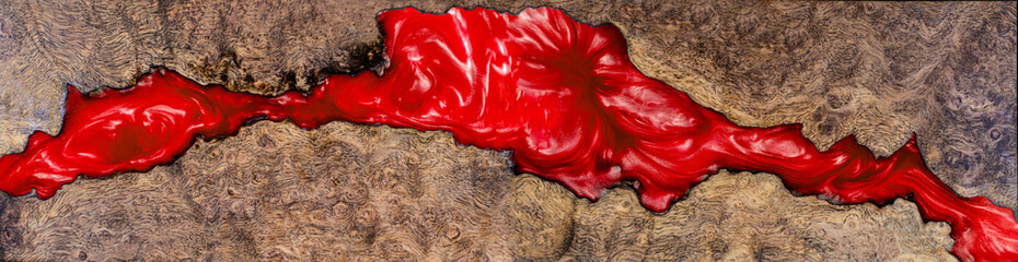 Casting epoxy resin Stabilizing persimmon burl wood