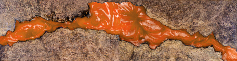 Casting epoxy resin Stabilizing persimmon burl wood