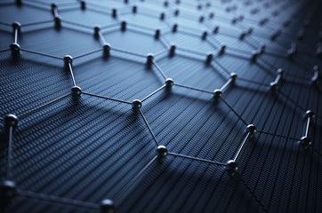 Graphene Hexagonal Atomic Connection Science Technology - 273687637