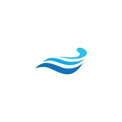 Water wave icon vector