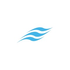 Water wave icon vector