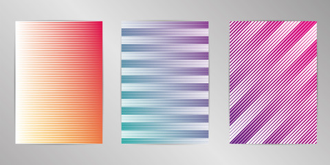 Minimal cover design background set A4 format.