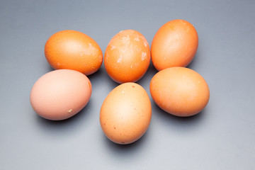 Media docena de huevos frescos de gallina, preparados para ser cocinados de mil maneras distintas.