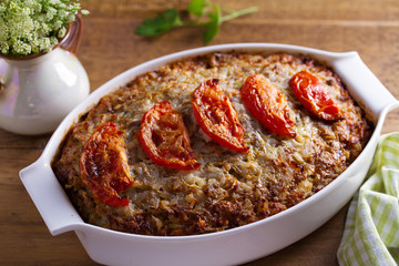 Beef rice and cabbage casserole