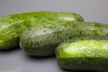Calabacín fresco, recién cogido del huerto, preparado para ser consumido. Con el calabacín podemos hacer tortillas, podemos hacer verduras o bien pistos y sanfainas.