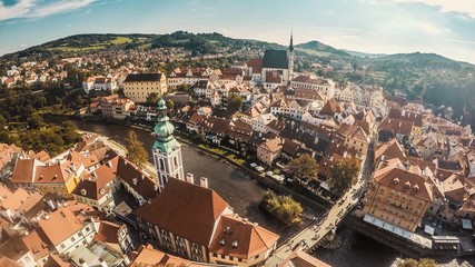 Fototapeta premium view of the city of chesky klumlov