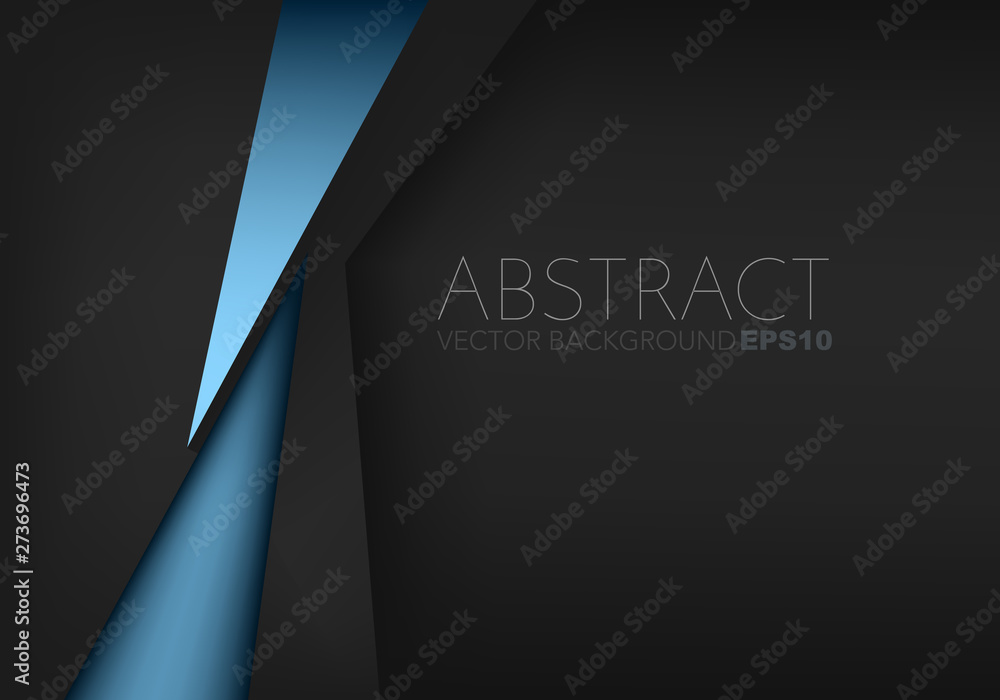Poster blue vector abstract background with copy space for your text