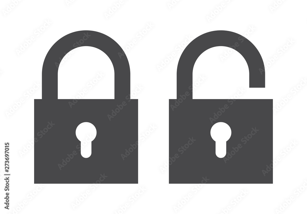 Poster lock icon grey. encryption icon. lock icon in trendy flat style isolated on white background. securi