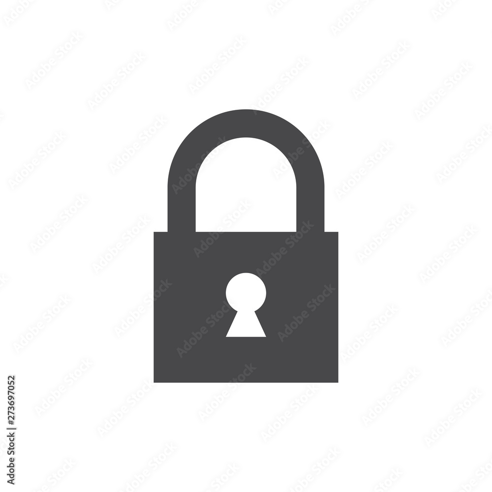 Poster lock icon. encryption icon. lock icon grey. security symbol for web design