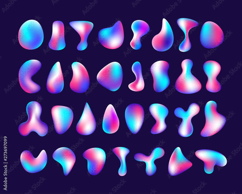 Poster abstract and modern, colorful liquid or fluid gradient design element. liquid gradient vector backgr