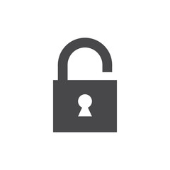 Lock icon grey. Encryption icon. Lock Icon in trendy flat style isolated on white background. Security symbol for web design