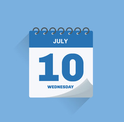 Day calendar with date July 10.