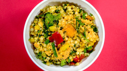 Sweet Potato Bulgur Wheat and Couscous Salad
