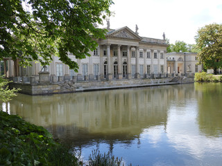 The palace on the pond in Warsaw