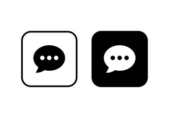Chat icon vector. Chat Icon in trendy flat style. Speech bubble symbol