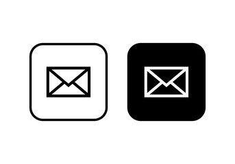 Mail icon vector. E-mail icon. Envelope illustration. Message