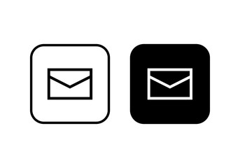 Mail icon vector. E-mail icon. Envelope illustration. Message