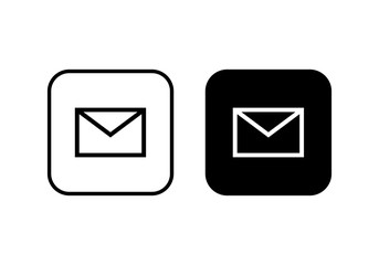 Mail icon vector. E-mail icon. Envelope illustration. Message