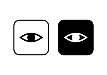 Eye icon vector. Look and Vision icon. Eye vector icon