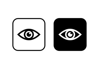 Eye icon vector. Look and Vision icon. Eye vector icon