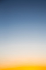 Clean sunrise gradient background with a place for text