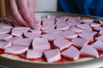 hand with heart shaped box