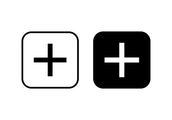 Fototapeta premium Plus Icon vector. Add icon. Addition sign. Medical Plus icon
