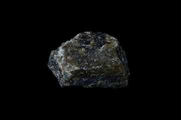 Blue Labradorite Mineral on Black