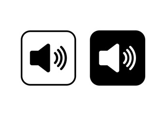 Speaker icon vector. Volume icon. Loudspeaker icon vector. volume button