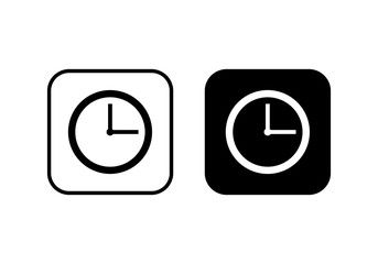 Time icon vector. Clock icon vector