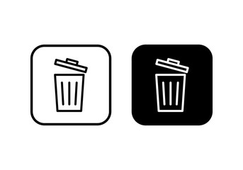 Trash icon vector. trash can icon. Delete icon vector